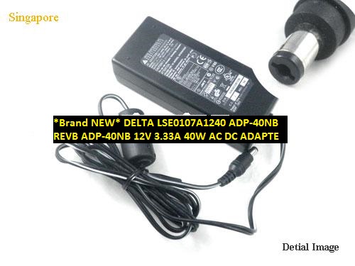 *Brand NEW* DELTA 12V 3.33A 40W AC DC ADAPTE for LSE0107A1240 ADP-40NB REVB ADP-40NB POWER SUPPLY